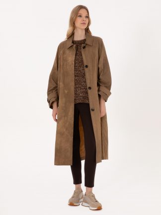 بارانی زنانه بژ پیرکاردین