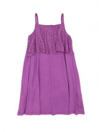 پیراهن دخترانه ارغوانی یو اس پولو