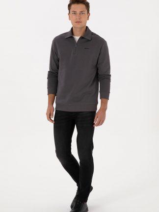 شلوار جین اسلیم فیت مردانه مشکی یو اس پولو