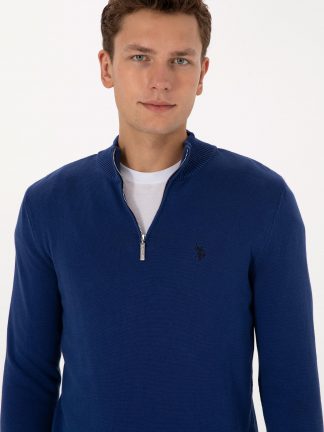 پلیور مردانه نیلی یو اس پولو