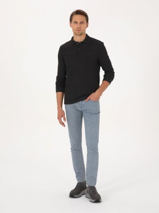 سویشرت مردانه مشکی پیرکاردین