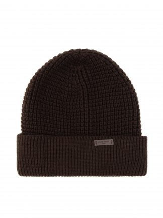 کلاه بافت مردانه قهوه ای تیره پیرکاردین