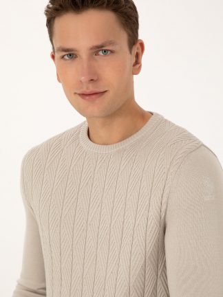 پلیور مردانه طوسی یو اس پولو