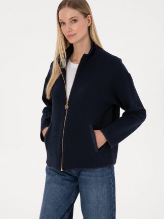 سویشرت زنانه سرمه ای یو اس پولو