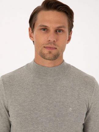 پلیور مردانه خاکستری روشن پیرکاردین