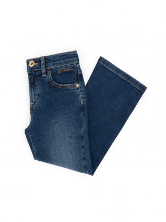 شلوار جین دخترانه آبی یو اس پولو