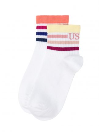 جوراب زنانه سفید یو اس پولو