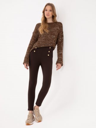 لگینگ زنانه قهوه ای پیرکاردین