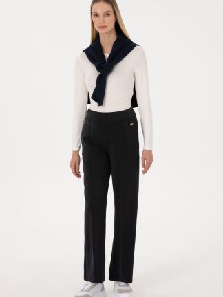 شلوار راحتی زنانه مشکی یو اس پولو