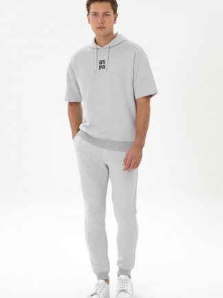 شلوار راحتی مردانه خاکی ملانژ یو اس پولو