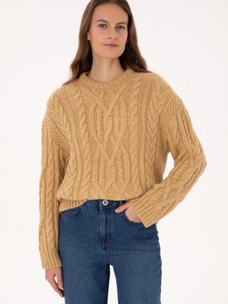 پلیور زنانه آبی نفتی یو اس پولو