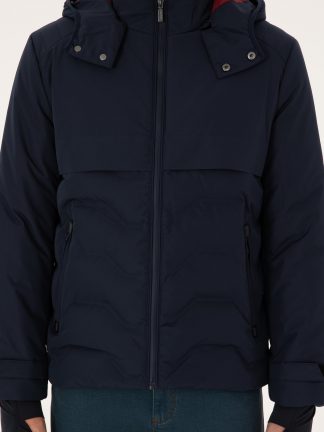 کاپشن مردانه سرمه ای یو اس پولو