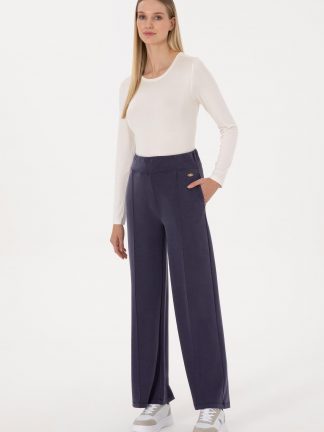 شلوار راحتی زنانه زرشکی یو اس پولو