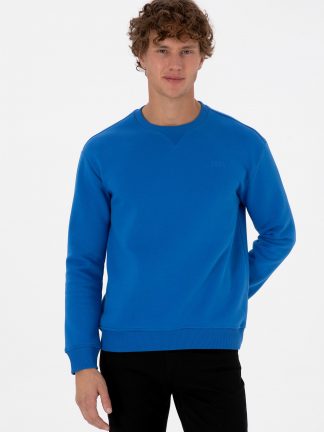 سویشرت مردانه آبی تیره یو اس پولو