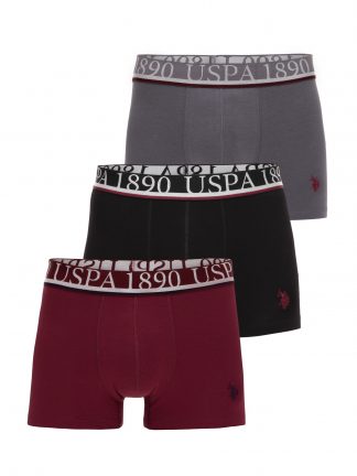 شورت مردانه زرشکی یو اس پولو