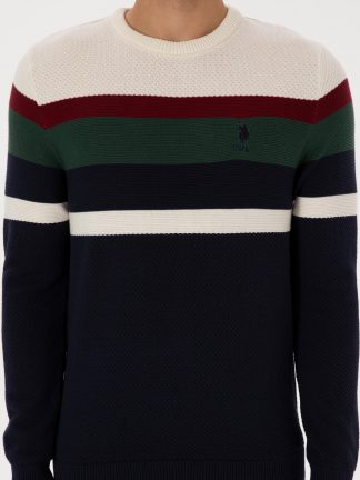 پلیور مردانه سرمه ای یو اس پولو