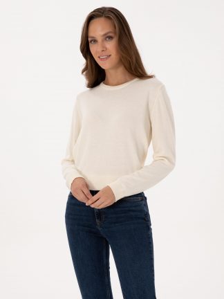 پلیور زنانه بژ پیرکاردین