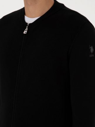 ژاکت مردانه مشکی یو اس پولو