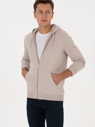 سویشرت مردانه طوسی یو اس پولو