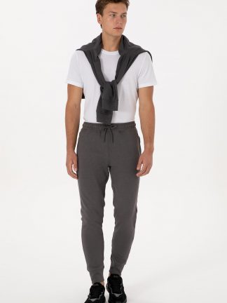 شلوار راحتی مردانه خاکستری تیره یو اس پولو