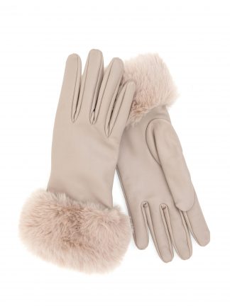 شال کلاه و دستکش زنانه طوسی پیرکاردین