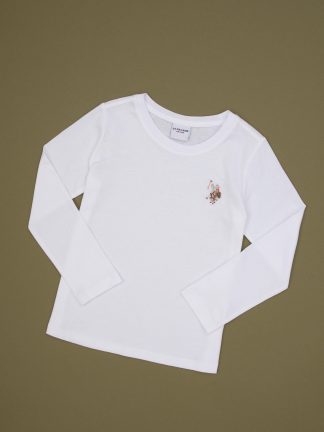 سویشرت دخترانه سفید یو اس پولو