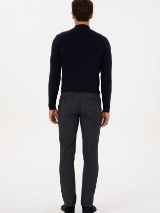 شلوار کتان مردانه سرمه ای یو اس پولو