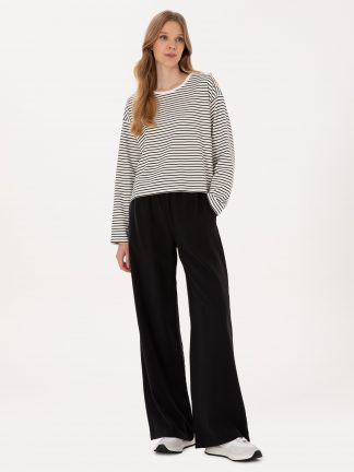 شلوار راحتی زنانه مشکی پیرکاردین