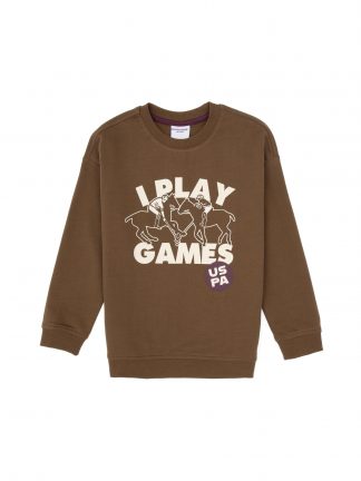 سویشرت پسرانه خاکی روشن یو اس پولو