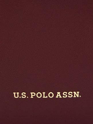 کیف دستی زنانه زرشکی یو اس پولو