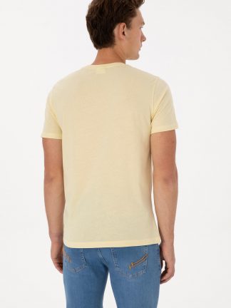 تی شرت مردانه خاکی روشن یو اس پولو