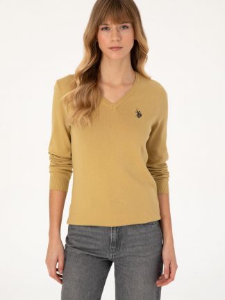 پلیور زنانه آبی نفتی یو اس پولو