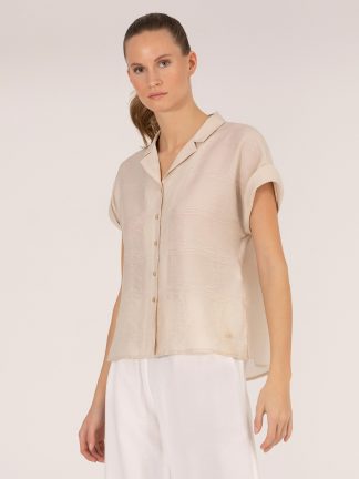 شومیز زنانه بژ پیرکاردین