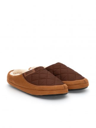 دمپایی حوله ای مردانه قهوه ای یو اس پولو