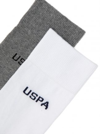 جوراب مردانه خاکی ملانژ یو اس پولو