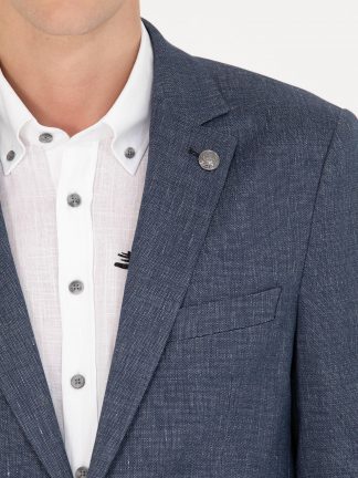 کت مردانه آبی لاجوردی روشن پیرکاردین