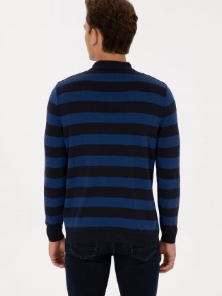 پلیور مردانه سرمه ای یو اس پولو