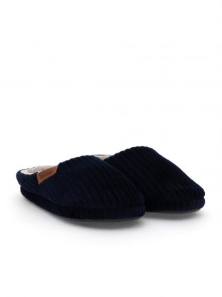 دمپایی حوله ای مردانه سرمه ای یو اس پولو