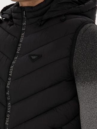 جلیقه مردانه مشکی یو اس پولو