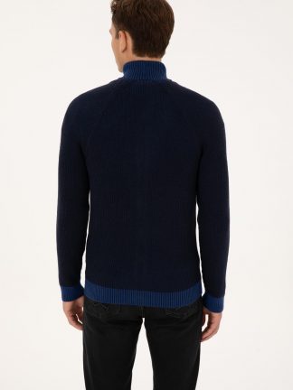 ژاکت مردانه سرمه ای یو اس پولو