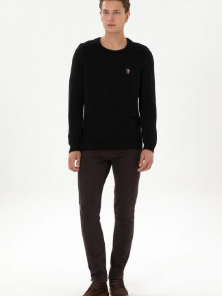 پلیور مردانه مشکی یو اس پولو