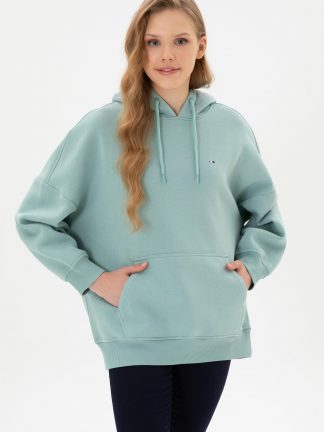 هودی زنانه نعنایی یو اس پولو