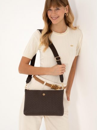 کیف کراس بادی زنانه قهوه ای یو اس پولو