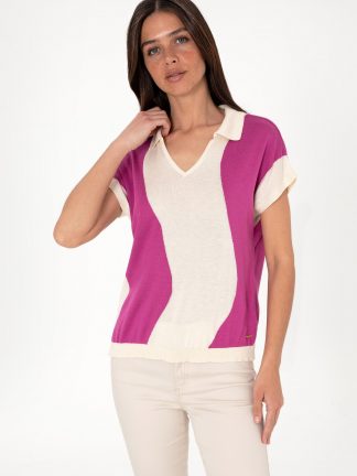 پولوشرت زنانه صورتی روشن یو اس پولو