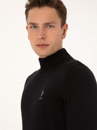 پلیور مردانه مشکی یو اس پولو