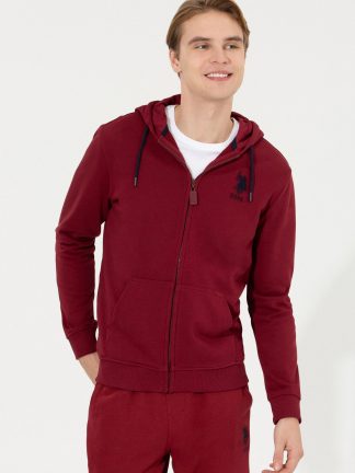 هودی مردانه آلبالویی یو اس پولو