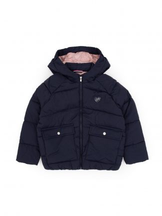 کاپشن دخترانه سرمه ای یو اس پولو