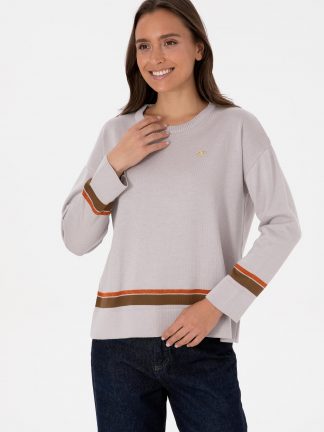 پلیور زنانه طوسی یو اس پولو