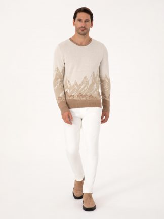 پلیور مردانه بژ کاشارل