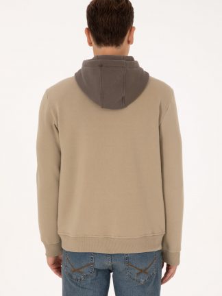 هودی مردانه خاکی روشن یو اس پولو